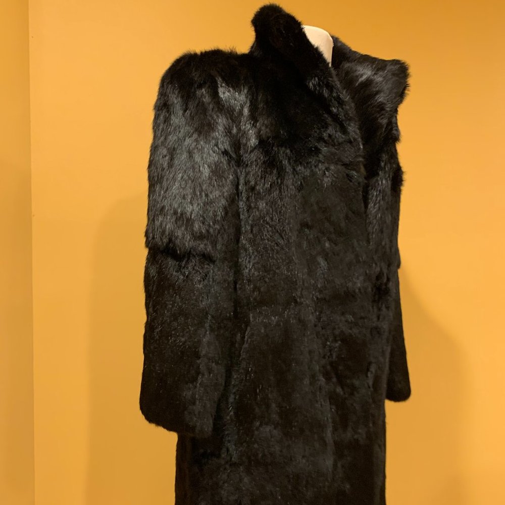 Genuine Rabbit Fur Coat - Picture 2 of 8
